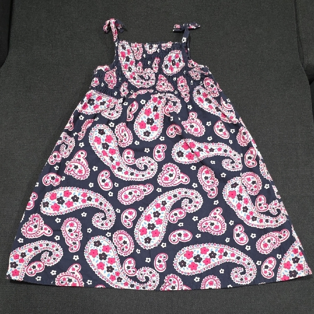 Old Navy Kids Dress - Navy and Pink Paisley. Size 2T